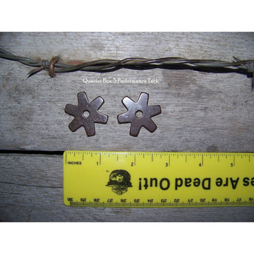 Rowels - 6 Point - Blunt Star (1 5/16") with Cotter and Pins