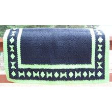 Black Tie/Diamond Show Blanket - 38x34 (Lime/Black)