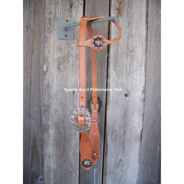 Headstall - Cowboy Culture Spotted Buckle w/Cross Concho