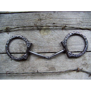 Bit - Dee Ring Floral Snaffle