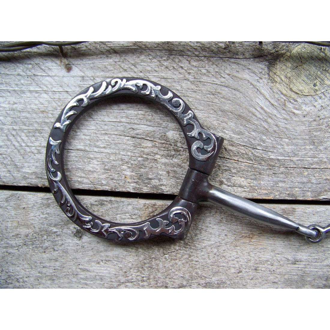 Bit - Dee Ring Floral Snaffle