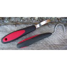 Hoof Pick - Soft Touch (Black with Red)