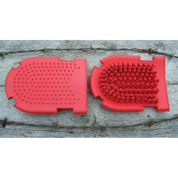 Wash Mitt - Flexible Rubber Wash & Scrub (Red)