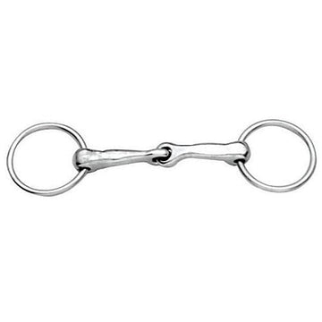 Bit - Nickel Plated Pony O-Ring Snaffle (4.5")