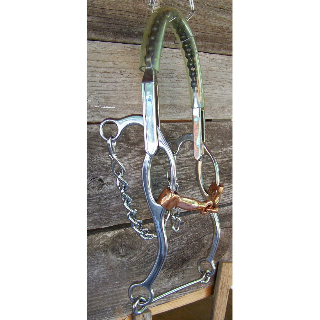 Bit - SS Hackamore/Sliding Gag with Copper Snaffle