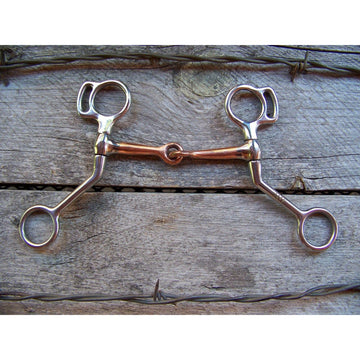 Bit - SS Pony Training Copper Mouth Sanffle (3 1/2")