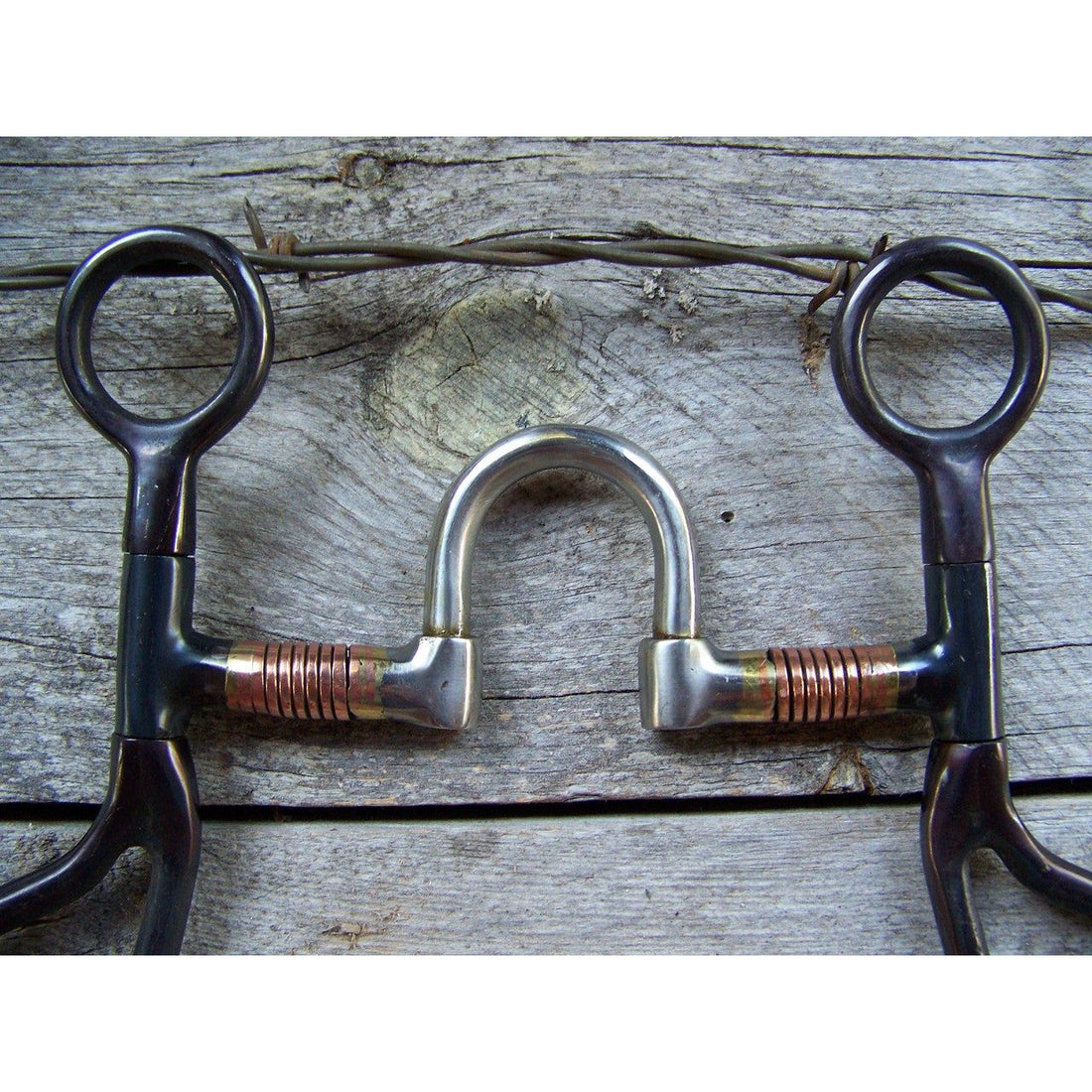 Bit - Black Steel Colt Bit with Correction, Copper Wrap Bars