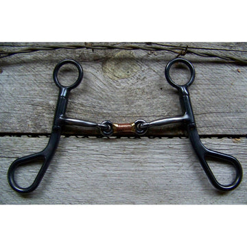 Bit - Black Satin 3-Piece Cooper Wrap Dog Bone Colt Bit