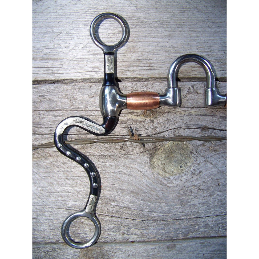 Bit - Black Steel S Shank with Correction Mouth