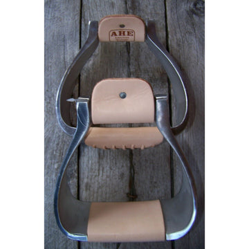 Stirrups - 2 3/4" Aluminum Roper - Wide Tread