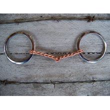 Bit - Stainless Steel Copper Twist Snaffle