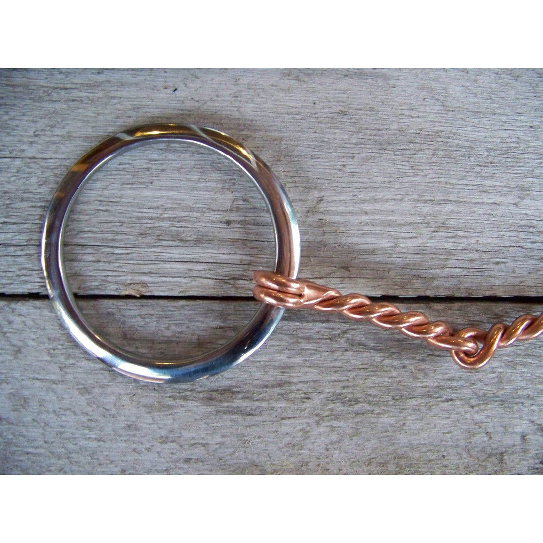 Bit - Stainless Steel Copper Twist Snaffle