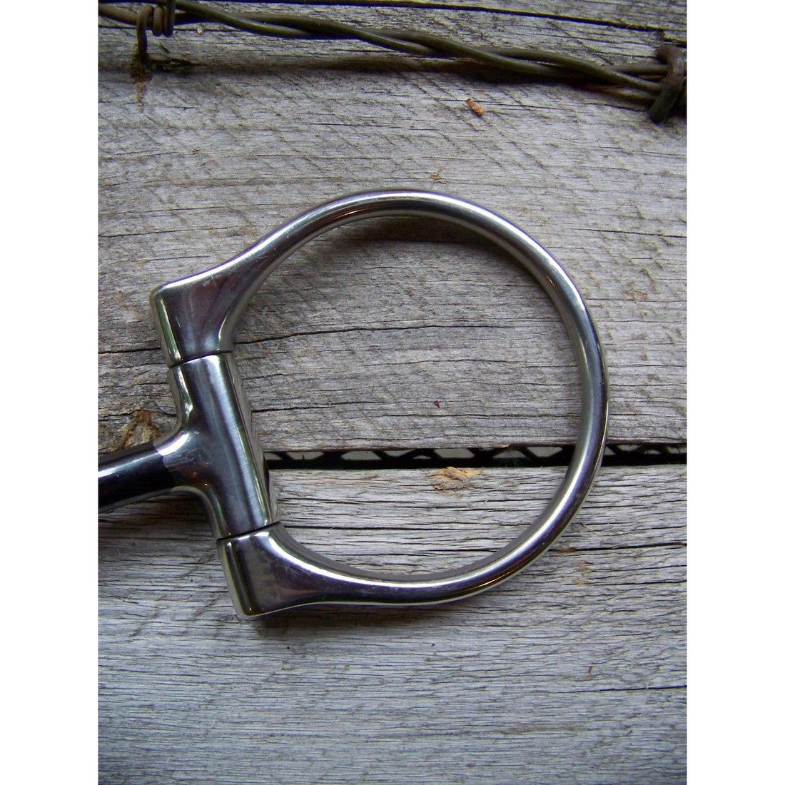 Bit - SS Dee with SI Snaffle and Copper Inlay