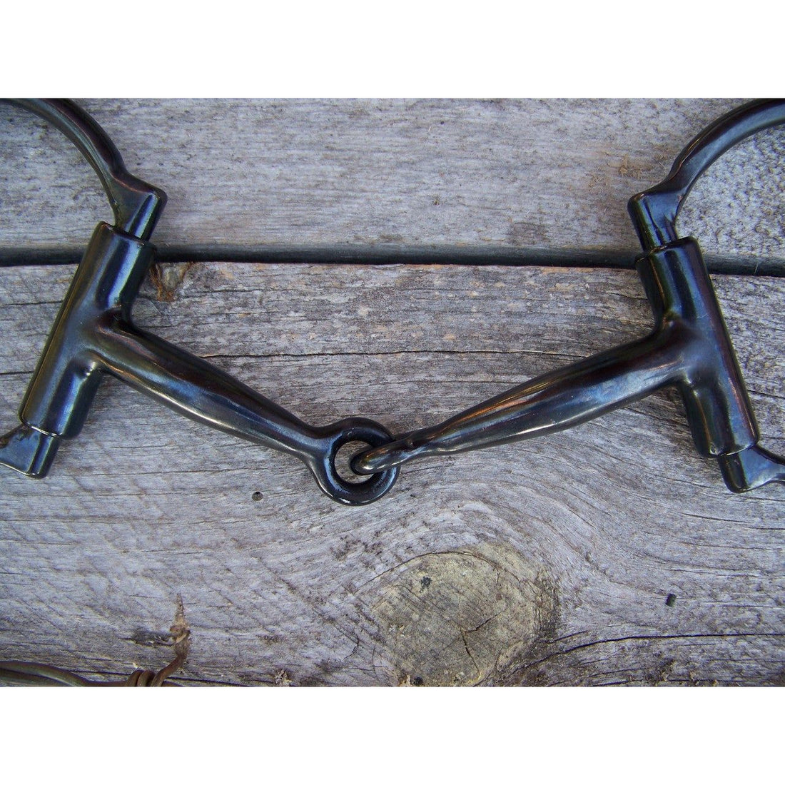 Bit - Black Steel D-Ring with Copper Inlay