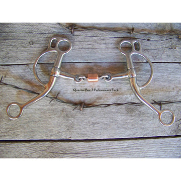 Bit - SS Training with 3 Piece Snaffle and Copper Roller