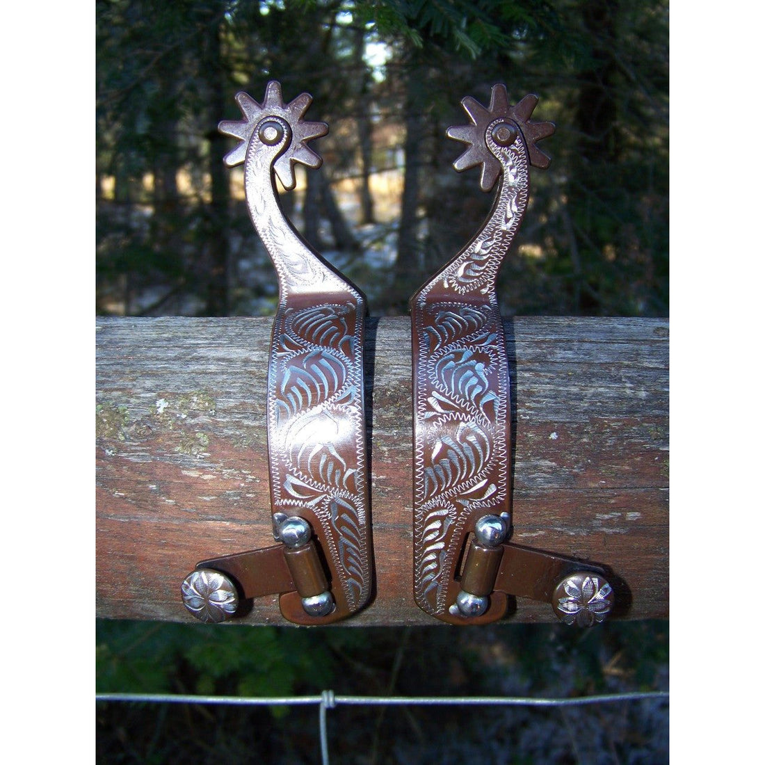 Spurs - 50th Anniversary Antique Floral Engraved (Ladies)