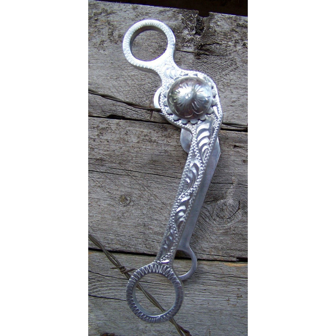 Bit - Aluminum Grazing Bit w/Med Port, Copper Mouth