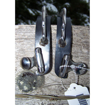 Spurs - Black Satin Bumper Spur (No Rowel)