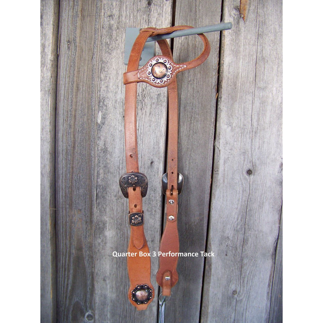 Headstall - Cowboy Culture Flower Buckle w/Copper Berry Concho
