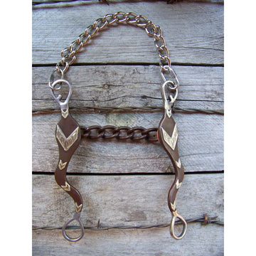 Bit - Antique Brown Roping with Chain