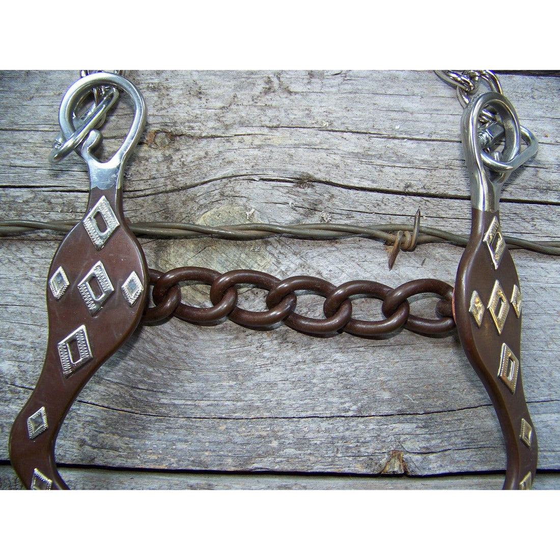 Bit - Antique Diamond Roping with Chain