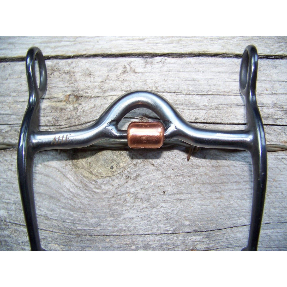 Bit - Black Steel Quarter Horse Medium Port w/Roller