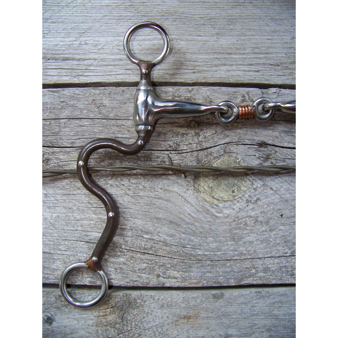 Bit - Antique Training Bit w/Wire Wrapped Dog Bone