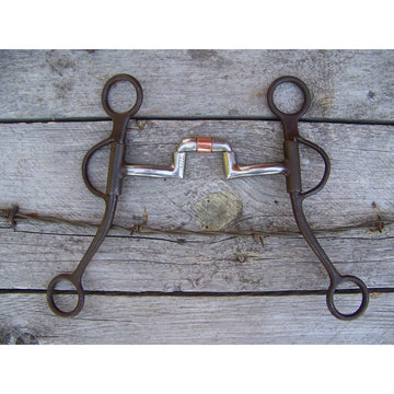 Bit - Antique Loomis Shank Low Articulated Port