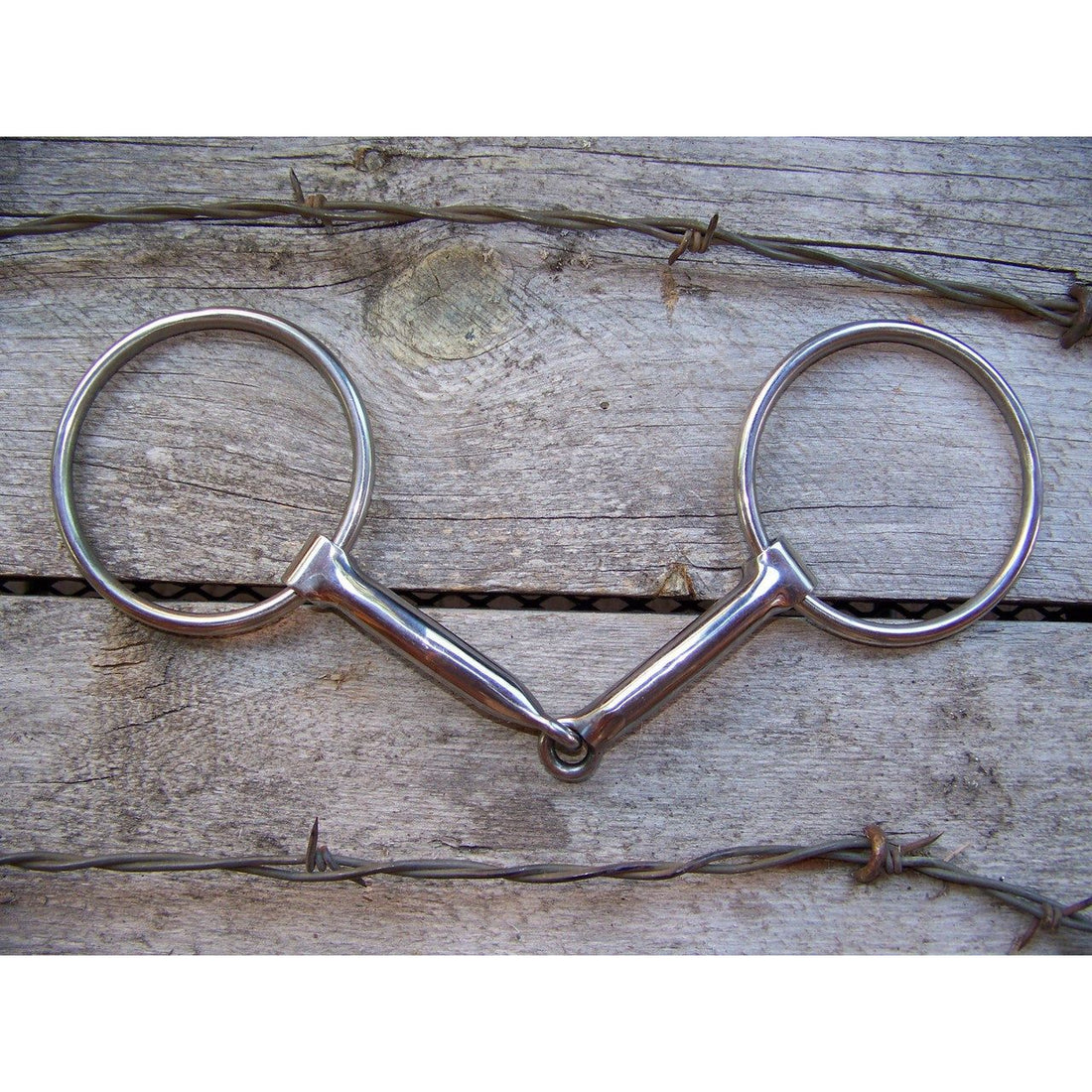 Bit - O-Ring SS with Polished SI Snaffle and Copper Inlay