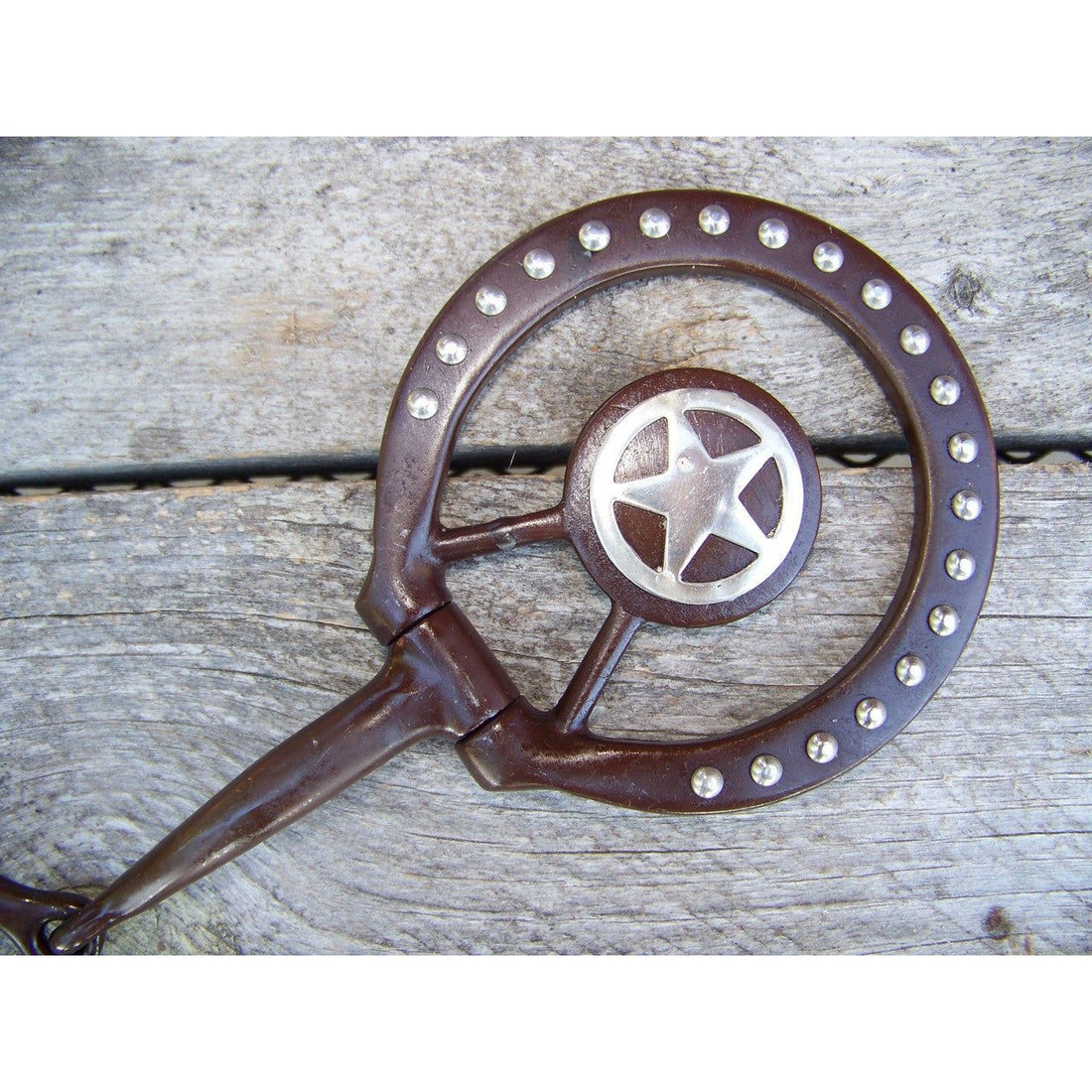Bit - Antique D-Ring with GS Ranger Star/Dots