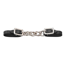 Curb - Leather with Flat Chain (Mini - Black)