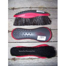 Brush - TailWrap Horsehair Finishing Brush (Raspberry/Grey)