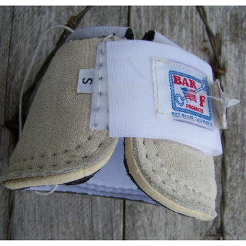 Bar F - Suede Hi Tech No Turn Bell Boots (Size Small - White)