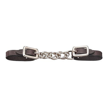 Curb - Leather with Flat Chain (Mini - Dark Oil)