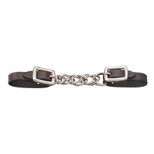 Curb - Leather with Flat Chain (Mini - Dark Oil)