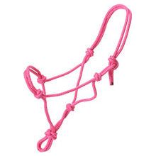 Halter - Tough-1 Miniature Poly Rope Tied (Pink - Large)