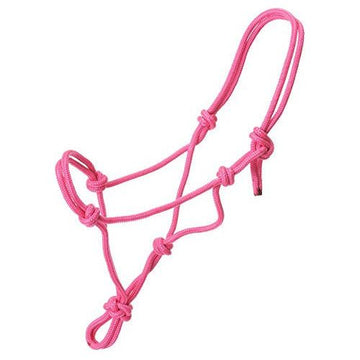 Halter - Tough-1 Miniature Poly Rope Tied (Pink - Small)
