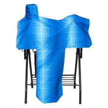 Saddle Cover - Total Cordura (Prints) - Chevron Blue