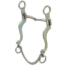 Bit - SS Engraved Shank Snaffle