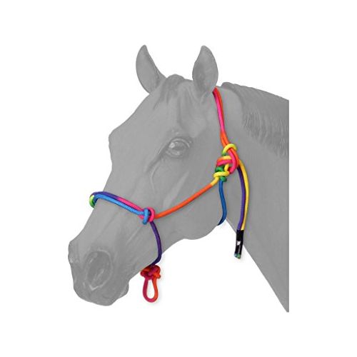 Halter - Tough-1 Miniature Poly Rope Tied (Rainbow)