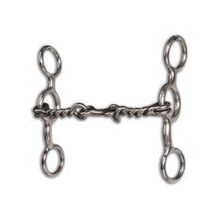 Bit - Equisential Short Shank Cowhorse Gag with Twisted Dogbone