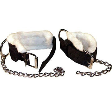 Kick Chains - Black Nylon, Fleece Lined (Sold as a SET!!!)