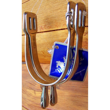 English Spurs - Rowels on 1 1/4" Shank