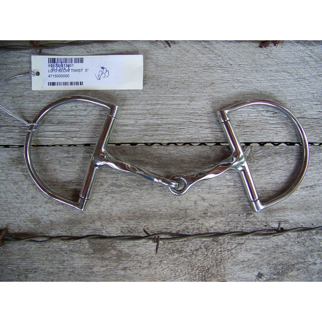 English Bit - Large Dee with Slow Twist (5")