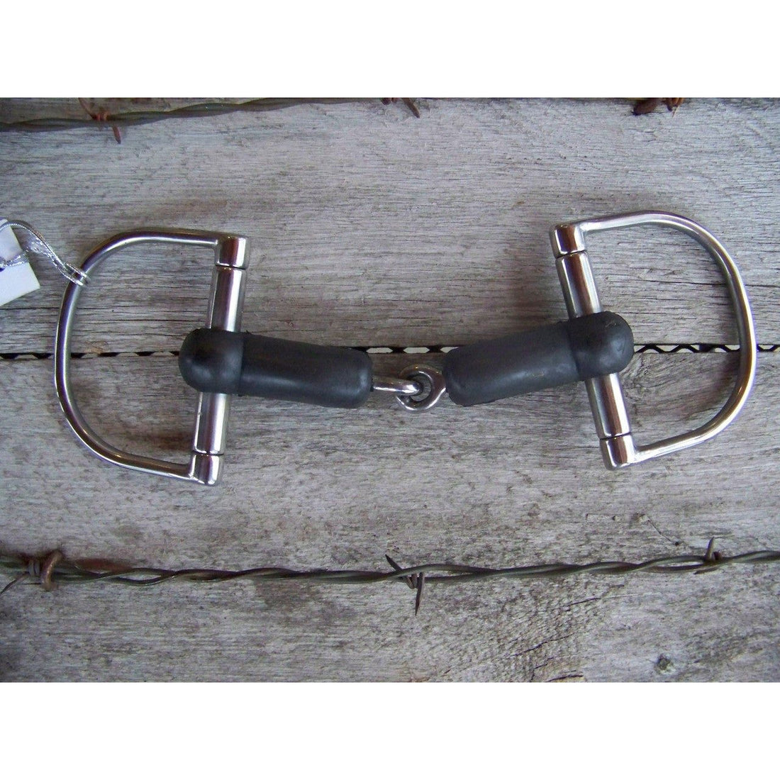 English Bit - Large Dee with Rubber (5")