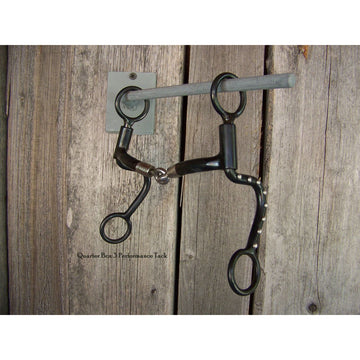 Bit - Black Satin Sweet Iron with Slight Gag Action