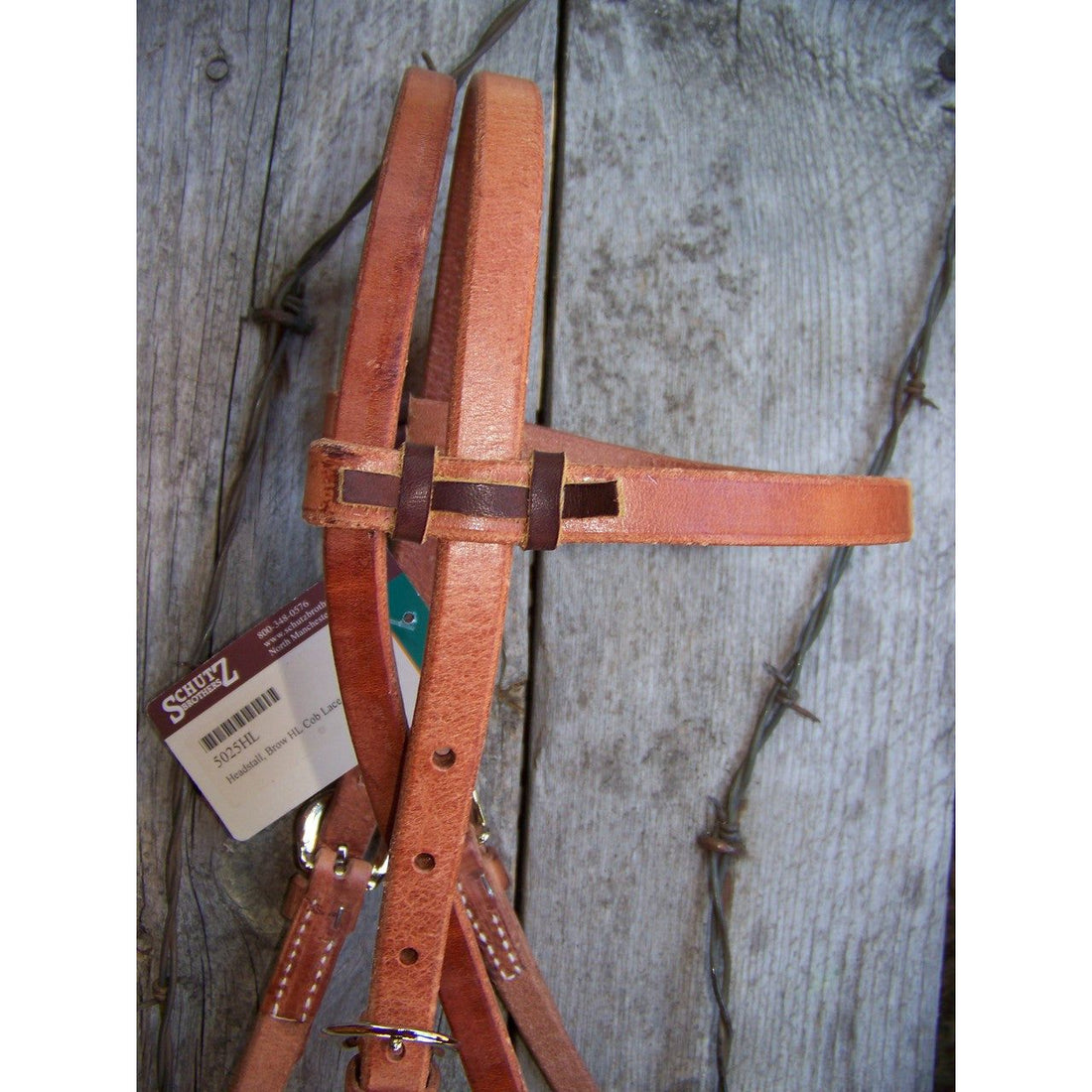 Headstall - Tie Cheek Harness Leather (Cob Size)