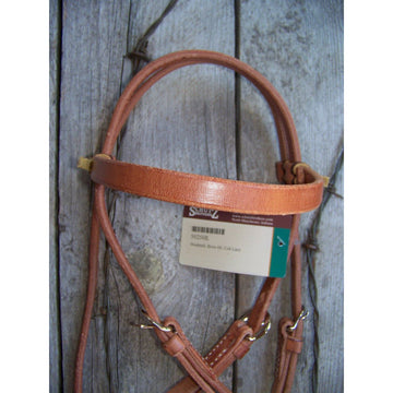 Headstall - Tie Cheek Harness Leather (Cob Size)