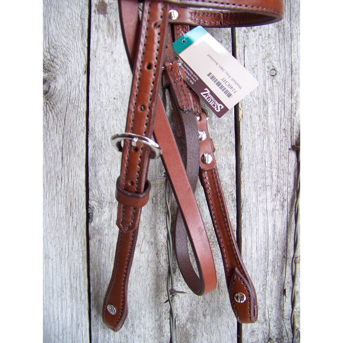 Headstall - Pony Doubled and Stitched (Chestnut)