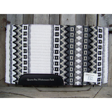 Custom Domino Show Blanket - 40x34 (Cream Base with Gray Accents)